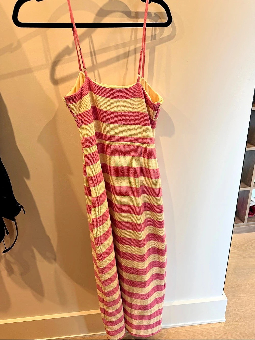 Olivaceous Striped Maxi Dress in Pink & Yellow